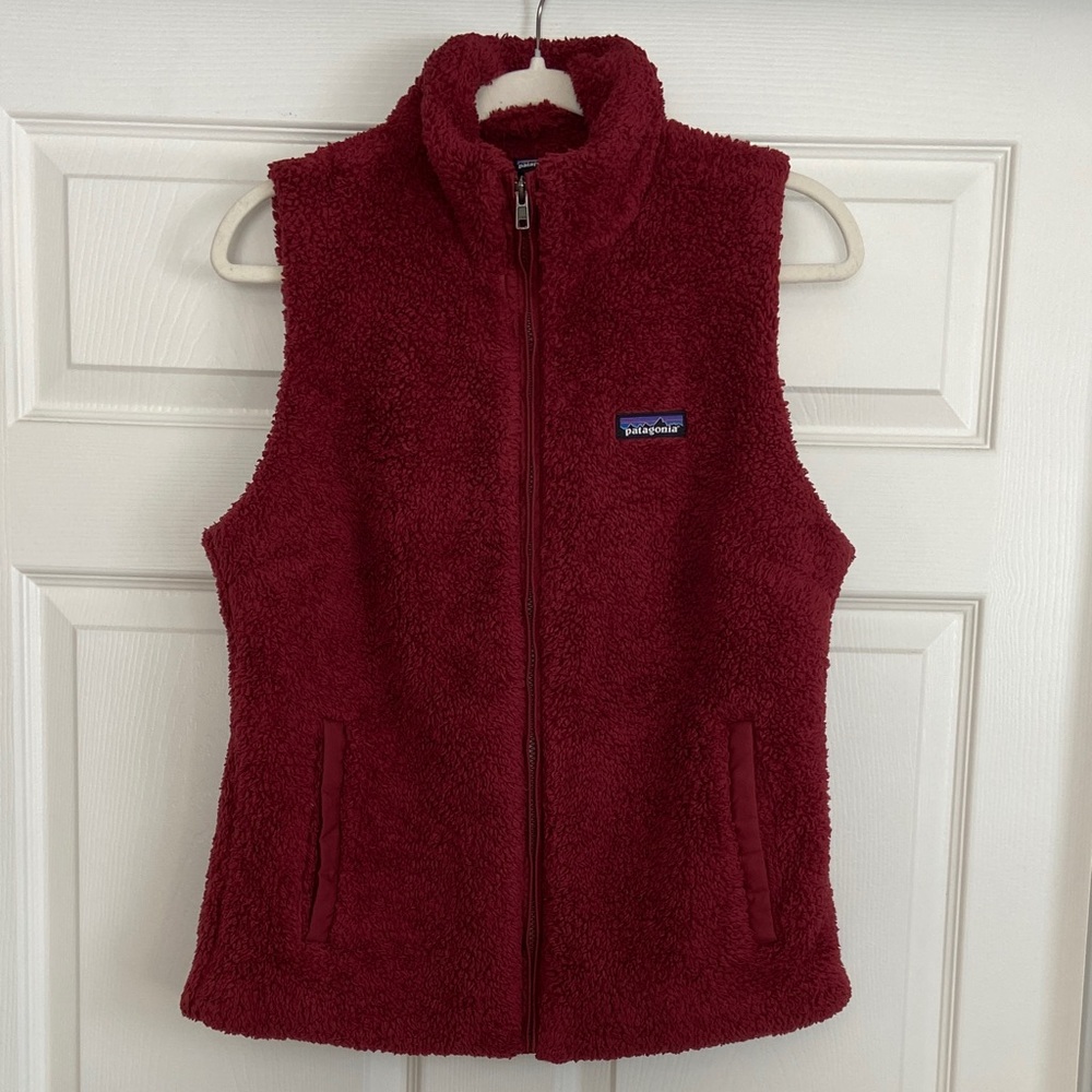 Patagonia Los Gatos Burgundy/Red Fleece Vest